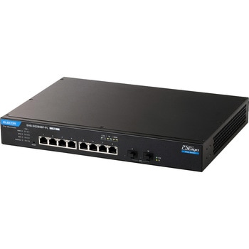 2.5G PoE+ スイッチングハブ 8ポート 120W 10G SFP+×2 VLAN QoS Webスマートスイッチ エレコム