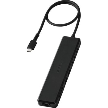 USB Type-C ハブ ドッキングステーション 8in1 USB-C×3 USB-A×2 HDMI 4K/60Hz microSD&SDカードリーダー エレコム