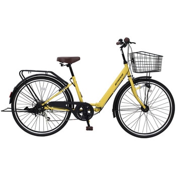 ACTIVE PLUS ノーパンク26インチ6段折畳みシティサイクル Mimugo
