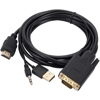 VGA to HDMI 変換アダプタ 音声データ伝送タイプ 1.8m ZATTA