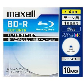 25GB BD-R データ用 4倍速/10枚 エスコ