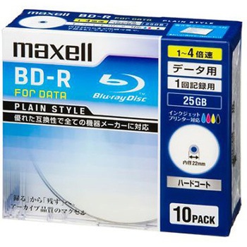 25GB BD-R データ用 4倍速/10枚 エスコ