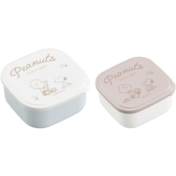 PEANUTS シール容器2P オーエスケー