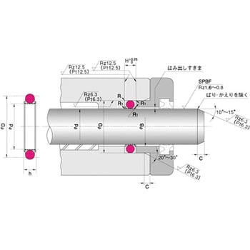 SPNC 34 40 4.4 パッキン ロッドシール SPNC型 1個 NOK 【通販サイト