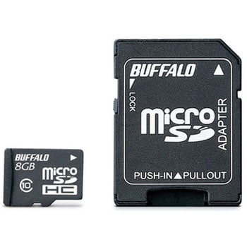 Class10 microSDHCカード SD変換アダプター付 BUFFALO(バッファロー) マイクロSDHC 【通販モノタロウ】