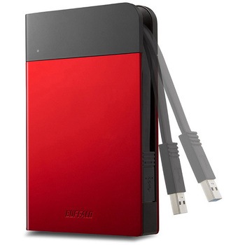 ICカード対応MILスペック 耐衝撃ボディー防雨防塵ポータブルHDD BUFFALO(バッファロー)