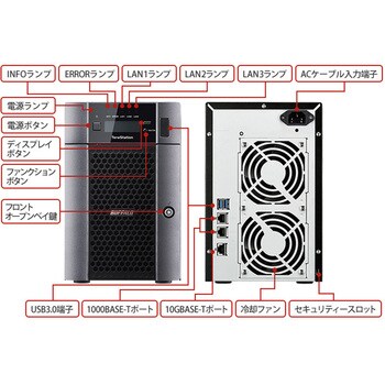 TS5610DN3606 TeraStation TS5610DNシリーズ 10GbE標準搭載 6ドライブ