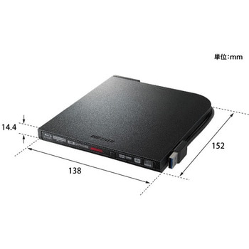 BRUHD-PU3-BK Ultra HD Blu-ray対応 USB3．0用ポータブルブルーレイ