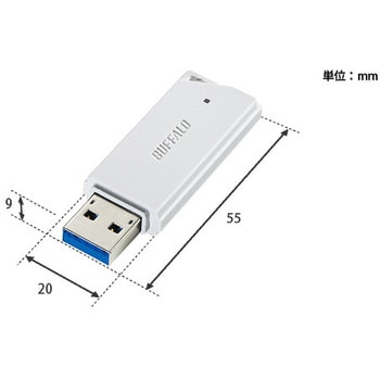 RUF3-K16GB-WH USB3．1(Gen1)/USB3．0対応 USBメモリー バリューモデル 1台 BUFFALO(バッファロー)  【通販モノタロウ】