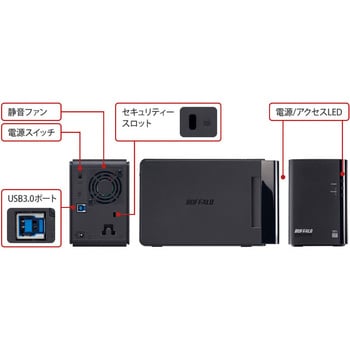 ドライブステーション ミラーリング機能搭載 USB3．0用 外付けHDD 2 ...