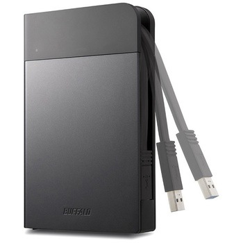 ICカード対応MILスペック 耐衝撃ボディー防雨防塵ポータブルHDD BUFFALO(バッファロー)