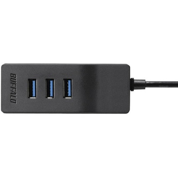 USB3．0 上挿し 4ポートセルフパワーハブ ブラック BUFFALO(バッファロー)