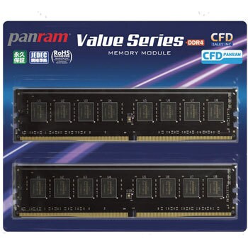 DDR4-2133 デスクトップ用メモリ 288pin DIMM 2枚組