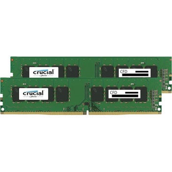 DDR4-2400 デスクトップ用メモリ 288pin DIMM 2枚組 Crucial(クルー ...