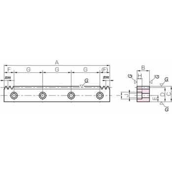 KHK ラック KHK(小原歯車工業)