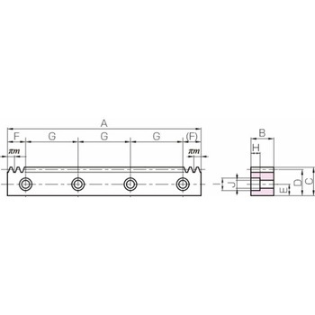 KHK 調質ラック KHK(小原歯車工業)