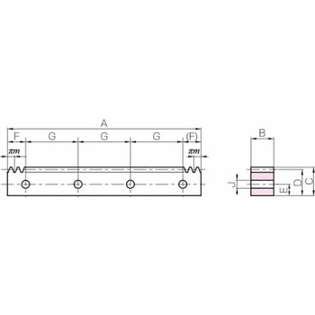 KHK 穴加工ラック KHK(小原歯車工業)