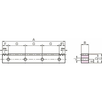 KHK プラスチックラック KHK(小原歯車工業)