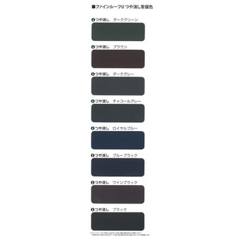 ニッペ ファインルーフU つや消し ポリウレタントタンペイント 常備色セット ニッぺ(日本ペイント)
