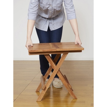 チークテーブル 折りたたみ式 クロシオ