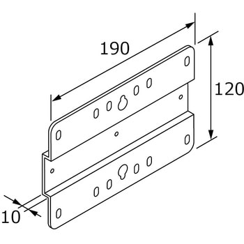 壁掛金具TFW 2コ入り ノーリツ