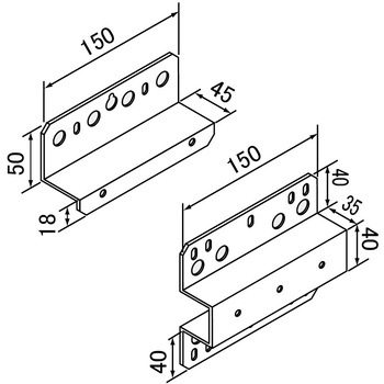 ラッキング用壁掛金具CRP ノーリツ