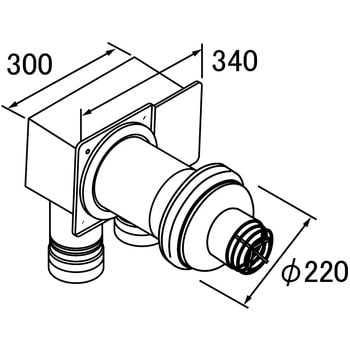 給排気トップ(2重管方式及び2本管方式) 断熱給排気トップ ノーリツ 給湯器用部材 【通販モノタロウ】