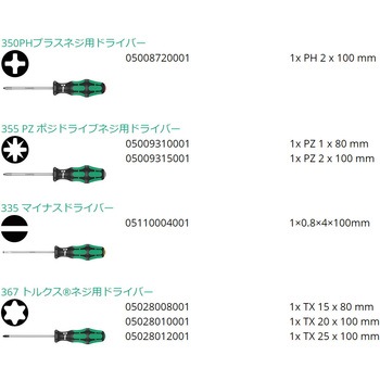 7本組ドライバーセット Wera