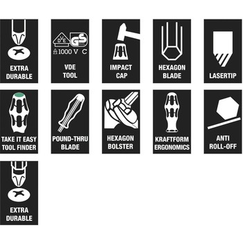 11本組オールラウンドドライバーセット Wera