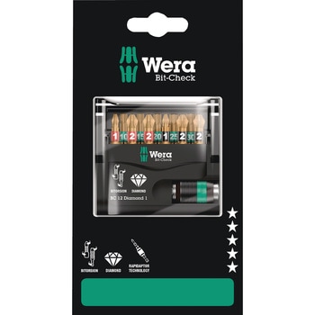 11本組ビットセット(Bi-Torsion・ダイヤモンド付) Wera