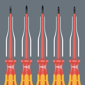 ウレタン入り絶縁ドライバーセット Wera