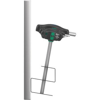 10本組T型レンチセット(メタルラック付) Wera