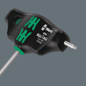 10本組T型レンチセット(メタルラック付) Wera