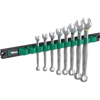 8本組コンビネーションレンチセット(マグネットレール付) Wera