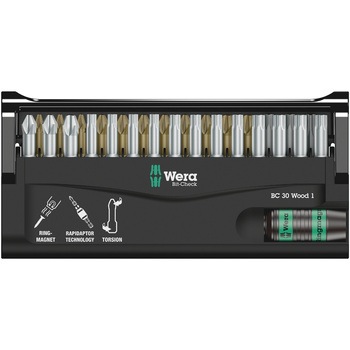 ビットチェック ビットセット(木工用) Wera