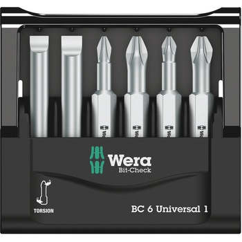 6本組ドライバービット - Wera
