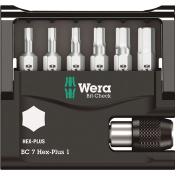 6本組(Hex Plus)ドライバービット Wera