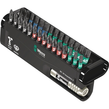 30本組ドライバービット(インパクト用) Wera