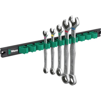 5本組コンビネーションレンチセット(マグネットレール付) Wera