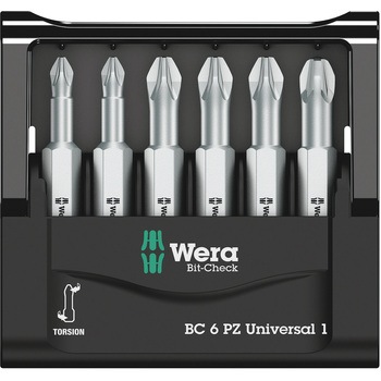 6本組(Pozi)ドライバービット Wera
