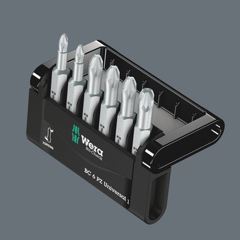 6本組(Pozi)ドライバービット Wera