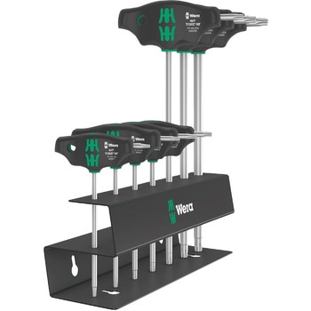 7本組T型レンチセット(メタルラック付) Wera