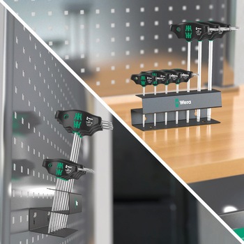 7本組T型レンチセット(メタルラック付) Wera