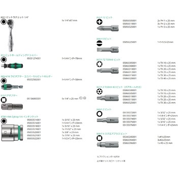 ラチェットドライバー&ソケットセット Wera