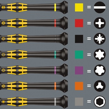 6本組ドライバー(精密用 ESD) Wera