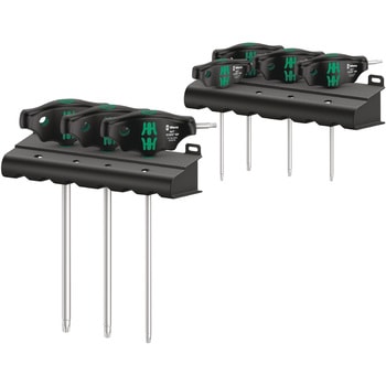 7本組T型レンチセット(ラック付) Wera