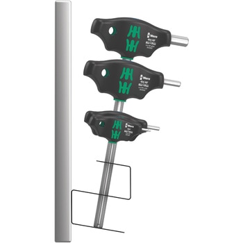 7本組T型レンチセット(メタルラック付) Wera