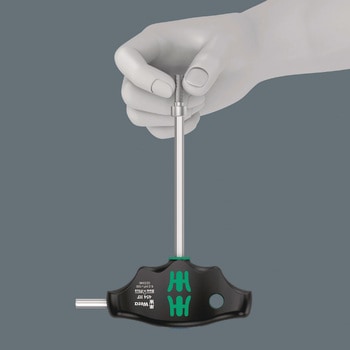7本組T型レンチセット(メタルラック付) Wera