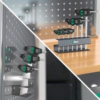 7本組T型レンチセット(メタルラック付) Wera