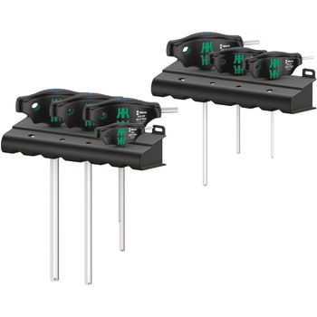 7本組T型レンチセット(ラック付) Wera